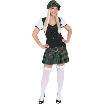 Dámský kostým - Skotský zelený 36