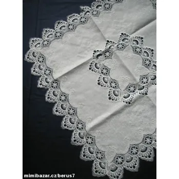 ubrus UBRUS s krajkou bílý 85 x 85