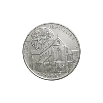 Česká mincovna 750. výročí založení kláštera Zlatá Koruna 200 Kč 2013 stříbrná mince Proof 13 g