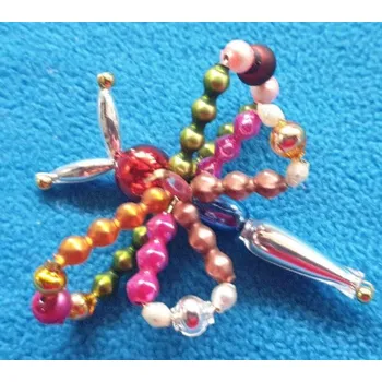 Vánoční ozdoba Vánoční 3D ozdoba MOTÝL - duhový