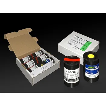 FOMAPAN 400 - 135 set.6x film 35 mm/36 on spool + 1 cartrige