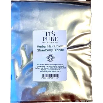 Barva na vlasy It's Pure | Přírodní barva na vlasy - Růžová blond odstín Obsah: 10 g - vzorek 100 % BIO henna • vegan • bez amoniaku a peroxidu