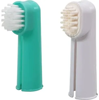 Péče o psí chrup Nobby Zubní kartáček na prst 2 ks