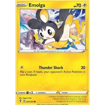 Karetní hra Pokémon EVS 057/203 Emolga - Evolving Skies Stav: Near Mint, Verze: REVERSE HOLO