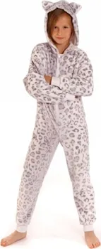 Dívčí pyžamo Vestis Kids Irbis leopardí/šedý 104