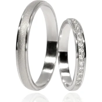 Prsten Zlatnictví Helios Zlaté snubní prsteny L-288/B Kameny: Se Zirkony