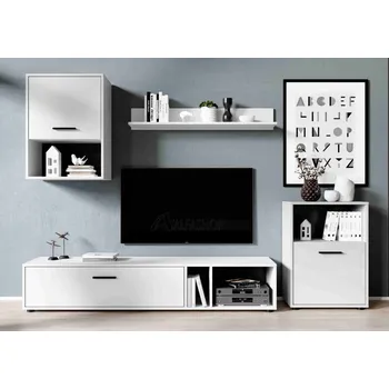 Obývací stěna ALFASHOP HALO obývací stěna bílá