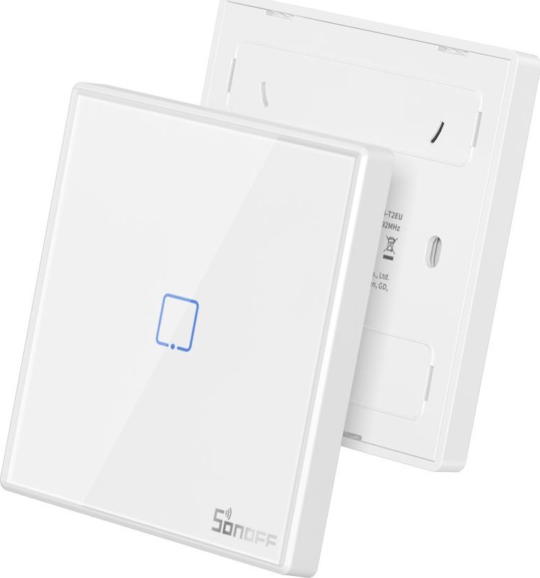 Sonoff T2EU1C-RF - jednotlačítkový bezdrátový dotykový RF 433MHz ovladač T2EU1C-RF