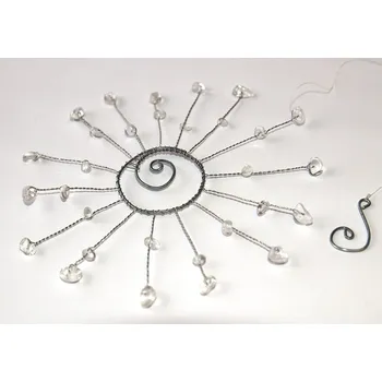 JoyKa Drátkované Slunce s minerálními korálky - Křišťálová Matka příroda, Rozšířené vědomí, Sluníčko i doma, Očistná energie, Feng shui 3475 (Česká výroba, co kus - to originál :))