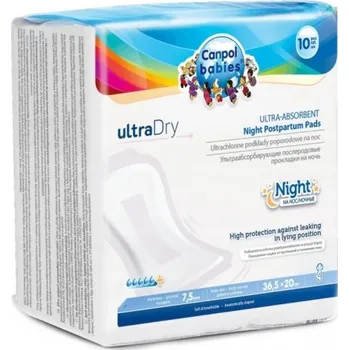 Menstruační vložka Canpol babies Ultra Dry Night Postpartum Pads 10 ks