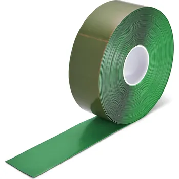 Výstražná páska Extra odolná značkovací páska s nájezdovou hranou 75 mm x 30 m - Zelená