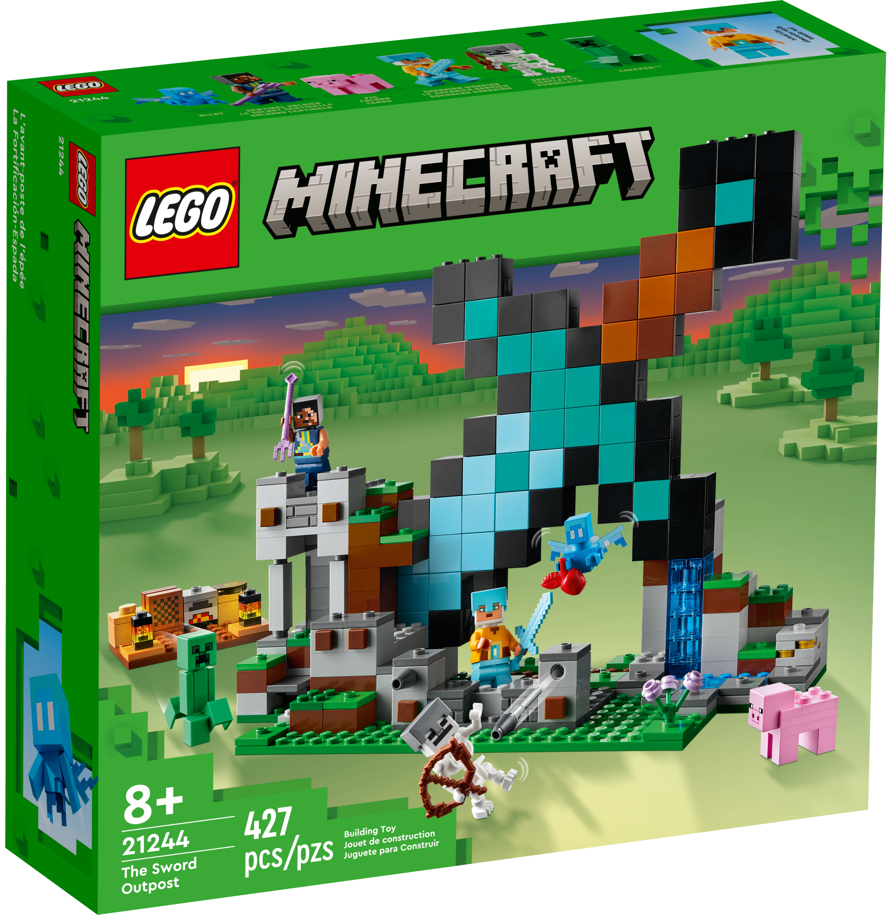 LEGO Minecraft 21244 Rytířská základna od 743 Kč 