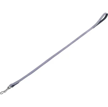 Vodítko pro psa Nobby VELOURS vodítko ze semišové kůže S-M 1 m šedá