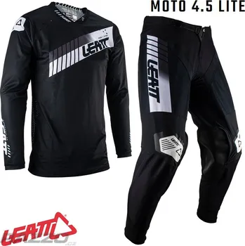 Moto kalhoty MX komplet LEATT Moto 4.5 Black 2023