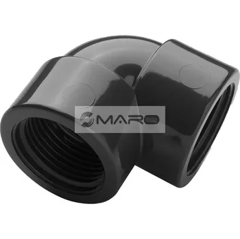 Instalatérský materiál Plimat Koleno 90° PVC-U vnitřní x vnitřní závit FF 5/4", 52416040