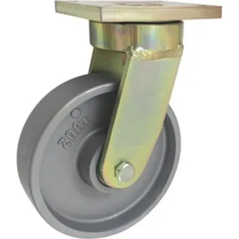 Pojezdové kolečko Litinové kolo 175 mm otočná vidlice s deskou
