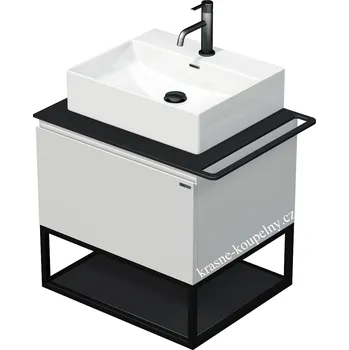 Koupelnový nábytek Intedoor koupelnový nábytek TARA 60 cm s umyvadlem na desku, 1 zásuvka, TA OALU 60 1Z KDP Varianta: A0076 Antracit LESK + doprava zdarma + při platbě převodem sleva