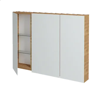 Zrcadlo Dřevojas třídvéřová galerka PREMIUM GA3E 100 Barevné provedení: L04 Béžová vysoký lesk