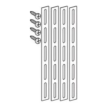 Geberit Pásová železa s výřezy + šrouby, 241.017.00.1