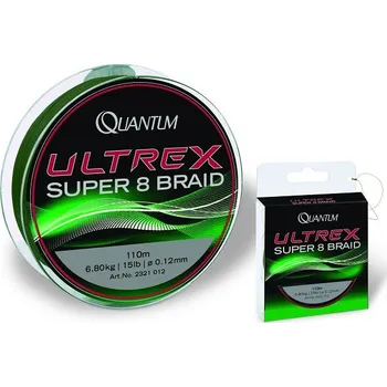 Quantum pletenka Ultrex Super Braid 110 m-zelená Průměr: 0,14 mm-9,10 kg