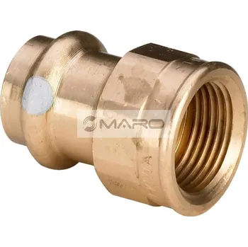 rozdělovač topení Viega Profipress S Přechodka lisovací s vnitřním závitem 4512 pro solar 18 mm x 1/2", 628871