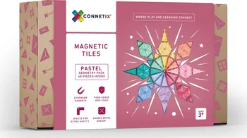 Stavebnice ostatní Connetix Magnetic Tiles Pastel 40 dílků