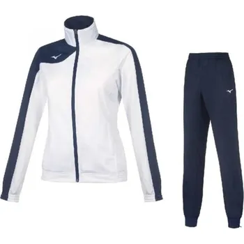 Dámská sportovní souprava Mizuno Wom Knit Tracksuit / White/Navy Velikost: M