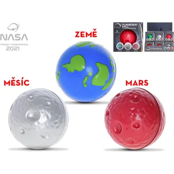 Dětský míč Mikro trading NASA antistresový míček - 7 cm - 3 druhy