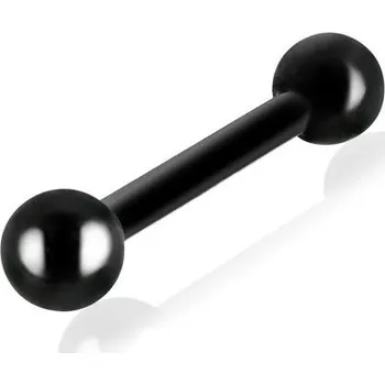 Piercing Malý černý piercing s černými kuličkami-varianta 2