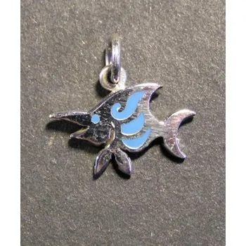 Přívěsek Barvená ryba - stříbrný přívěsek / přívěsek ze stříbra