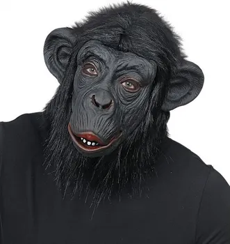 Karnevalová maska Widmann Maska šimpanz černá