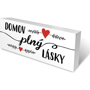 Nekupto Dřevěné špalíčky Domov plný lásky .Sladký domov