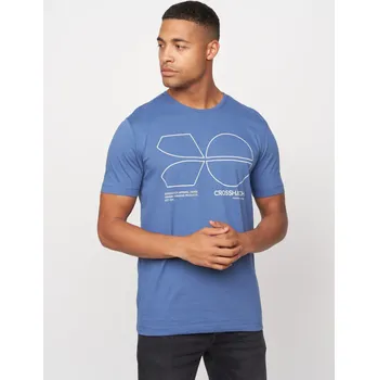 Pánské tričko Pánské tričko Crosshatch modré Barva: Modrá, Velikost: XL