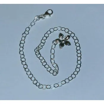 Řetízek Řetízek na nohu zdobený květem - 25cm