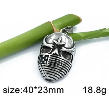 Přívěsek Maskovaný obličej - ocelový přívěsek