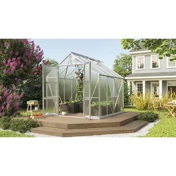 Skleník Skleník Vitavia Olymp 6700 polykarbonát 6 mm 257 x 258 cm hliník vč. základového rámu