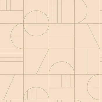 Tapeta Béžová vliesová tapeta na zeď, geometrický vzor 139206, Art Deco, Est