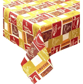 Stolování Ubrus bavlněný Coffe bordo 120 x 140 cm - 120 x 140cm
