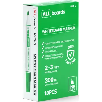 ALLBOARDS popisovač - zelený /sada 10 ks,MKS-G/10PCS