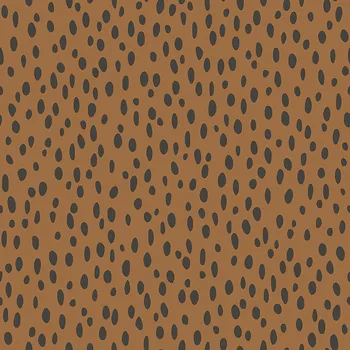 Tapeta Vliesová tapeta hnědá s nepravidelnými černými ovály 139257, Forest Friends, Esta