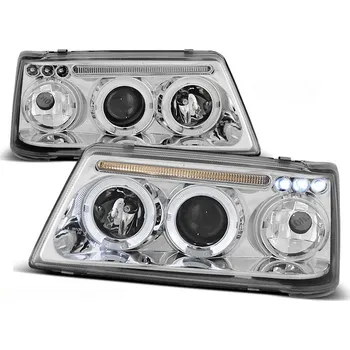 Přední světlomet Tuning Tec Přední světla PEUGEOT 205 09.83-10.96 ANGEL EYES CHROMOVÉ