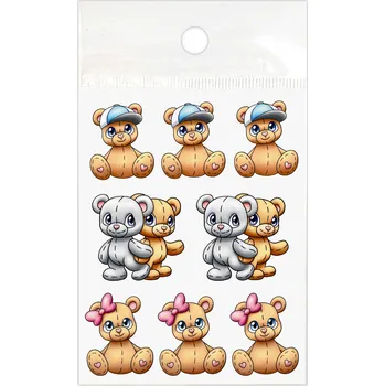 samolepka Samolepky, Medvídci, 8 ks na archu