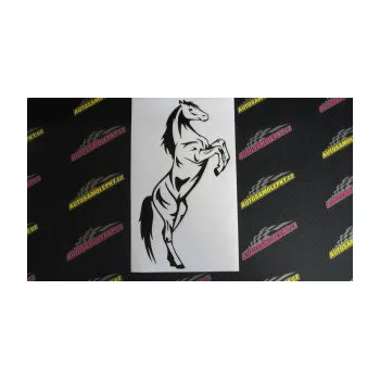 Samolepící dekorace SAMOLEPKA Kůň 046 pravá na zadních (10 - červená) NA AUTO, NÁLEPKA, FÓLIE, POLEP, TUNING, VLASTNÍ TEXT, TISK, AUTOSAMOLEPKY.cz, POLEPY, OBRÁZEK, LOGO, SAMOLEPKY