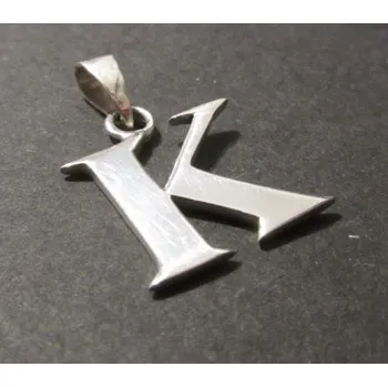 Přívěsek Písmeno K - přívěsek ze stříbra