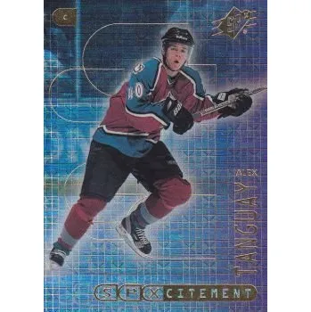 Sběratelská karetní hra insert karta ALEX TANGUAY 99-00 SPx SPxCitement číslo X13