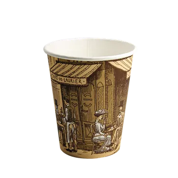 Jednorázové nádobí EcoPack Papírový kelímek 0,3 l CTG O90mm nápojový Paris ideal pack® bal/50 ks