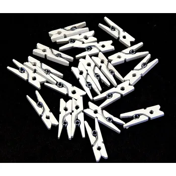 Kolíček na prádlo Dřevěné kolíčky, bílé, 30 mm, cca 420/bal.