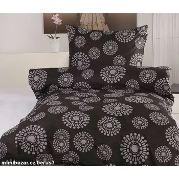Povlečení POVLEČENÍ krep černo*šedé