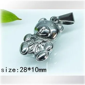 Přívěsek 3d medvídek - ocelový přívěsek