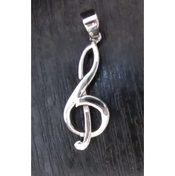 Přívěsek Houslový klíč ze stříbra - přívěsek